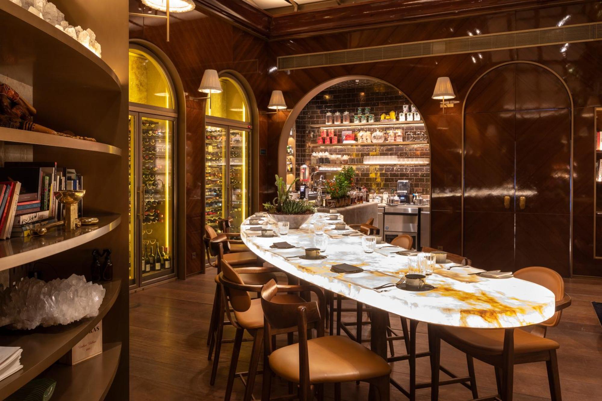 Hotel Rosewood San Paolo Esterno foto Interior of the restaurant