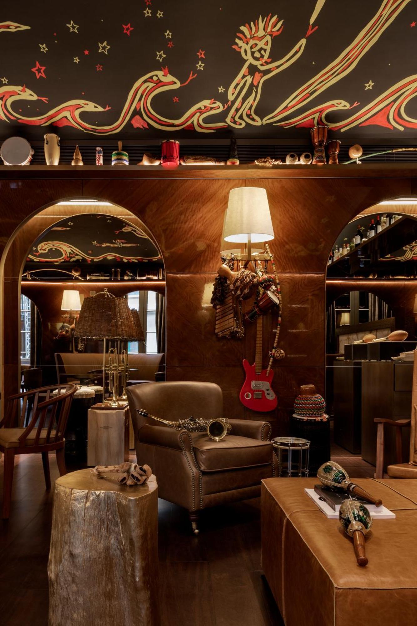Hotel Rosewood San Paolo Esterno foto The interior of the bar